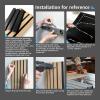 imageArt3d 2 Pack 945 x 24 inch Wood Slat Acoustic Panels for Wall ampamp Ceiling  3D Fluted Sound Absorbing Panel with Wood Finish WalnutWalnut