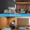 imageArt3d 2 Pack 945 x 24 inch Wood Slat Acoustic Panels for Wall ampamp Ceiling  3D Fluted Sound Absorbing Panel with Wood Finish WalnutWalnut