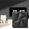 imageArt3d 20 Pack Decorative 3D Wall Panels 118 x 118 Inch Covering 19 Sqft  Glue Up PVC Wall Panels for Interior Dcor Living Room Office and Home BlackDiamondBlack