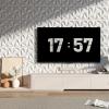 imageArt3d 20 Pack Decorative 3D Wall Panels 118 x 118 Inch Covering 19 Sqft  Glue Up PVC Wall Panels for Interior Dcor Living Room Office and Home BlackDiamondWhite
