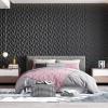 imageArt3d 20 Pack Decorative 3D Wall Panels 118 x 118 Inch Covering 19 Sqft  Glue Up PVC Wall Panels for Interior Dcor Living Room Office and Home BlackDiamondBlack