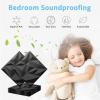 imageArt3d 20 Pack Decorative 3D Wall Panels 19 SqFeet PVC Interior Wall Dcor 118quotx118quot WhiteFrost Black