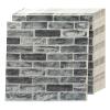imageArt3d 29 SqFT 3D SelfAdhesive Foam Brick Wall Panels Pink5 PackGray Stone