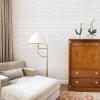imageArt3d 30Pcs 3D Brick Wallpaper in White Faux Foam Brick Wall Panels Peel and Stick Waterproof for Bedroom Living Room and Laundry Decor 435SqFt