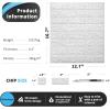 imageArt3d 30Pcs 3D Brick Wallpaper in White Faux Foam Brick Wall Panels Peel and Stick Waterproof for Bedroom Living Room and Laundry Decor 435SqFt