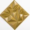 imageArt3d 33Pack 3D Wall Panels for Interior Wall Decor Modern Diamond Textured Accent Wall Paneling for Gaming Living Room TV Wall Background 12 x 12 inch White A10342Gold