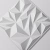 imageArt3d 33Pack 3D Wall Panels for Interior Wall Decor Modern Diamond Textured Accent Wall Paneling for Gaming Living Room TV Wall Background 12 x 12 inch White A10342White