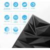 imageArt3d 33Pack 3D Wall Panels for Interior Wall Decor Modern Diamond Textured Accent Wall Paneling for Gaming Living Room TV Wall Background 12 x 12 inch White A10342Black