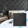 imageArt3d 33Pack 3D Wall Panels for Interior Wall Decor Textured Accent Walls Paneling for Living Room Bedroom TV Background 12quotx12quot WhiteBlack