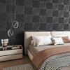 imageArt3d 33Pack 3D Wall Panels for Interior Wall Decor Textured Accent Walls Paneling for Living Room Bedroom TV Background 12quotx12quot WhiteBlack