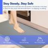 imageArt3d 34quot Thick Kitchen Mats for Floor Waterproof 20quot X 32quot Cushioned Comfort Mat Anti Fatigue Mats for Kitchen Ergonomic Standing Office Desk Home and Garage GreyGrey