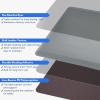 imageArt3d 34quot Thick Kitchen Mats for Floor Waterproof 20quot X 32quot Cushioned Comfort Mat Anti Fatigue Mats for Kitchen Ergonomic Standing Office Desk Home and Garage BlackGrey