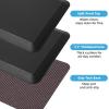 imageArt3d 34quot Thick Kitchen Mats for Floor Waterproof 20quot X 32quot Cushioned Comfort Mat Anti Fatigue Mats for Kitchen Ergonomic Standing Office Desk Home and Garage GreyBlack
