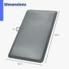 imageArt3d 34quot Thick Kitchen Mats for Floor Waterproof 20quot X 32quot Cushioned Comfort Mat Anti Fatigue Mats for Kitchen Ergonomic Standing Office Desk Home and Garage BlackGrey