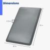 imageArt3d 34quot Thick Kitchen Mats for Floor Waterproof 20quot X 32quot Cushioned Comfort Mat Anti Fatigue Mats for Kitchen Ergonomic Standing Office Desk Home and Garage BlackGrey