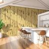 imageArt3d 48 x 96 Inch Natural Bamboo Wall Panel for Interior Wall Decor Flexible Pole Wrap Wainscoting Wall Cladding Paneling for Living Room Bedroom Office Kitchen Island LightcarbonizedLight Burned