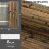 imageArt3d 48 x 96 Inch Natural Bamboo Wall Panel for Interior Wall Decor Flexible Pole Wrap Wainscoting Wall Cladding Paneling for Living Room Bedroom Office Kitchen Island LightcarbonizedDark Burned