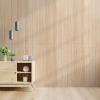 imageArt3d 48 x 96 Inch Natural Bamboo Wall Panel for Interior Wall Decor Flexible Pole Wrap Wainscoting Wall Cladding Paneling for Living Room Bedroom Office Kitchen Island LightcarbonizedLightcarbonized
