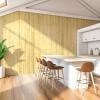 imageArt3d 48 x 96 Inch Natural Bamboo Wall Panel for Interior Wall Decor Flexible Pole Wrap Wainscoting Wall Cladding Paneling for Living Room Bedroom Office Kitchen Island LightcarbonizedNatural