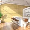 imageArt3d 48 x 96 Inch Natural Bamboo Wall Panel for Interior Wall Decor Flexible Pole Wrap Wainscoting Wall Cladding Paneling for Living Room Bedroom Office Kitchen Island LightcarbonizedNatural