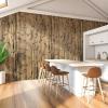 imageArt3d 48 x 96 Inch Natural Bamboo Wall Panel for Interior Wall Decor Flexible Pole Wrap Wainscoting Wall Cladding Paneling for Living Room Bedroom Office Kitchen Island LightcarbonizedDark Burned