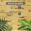 imageArt3d 48 x 96 Inch Natural Bamboo Wall Panel for Interior Wall Decor Flexible Pole Wrap Wainscoting Wall Cladding Paneling for Living Room Bedroom Office Kitchen Island LightcarbonizedLight Burned