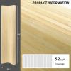 imageArt3d 48 x 96 Inch Natural Bamboo Wall Panel for Interior Wall Decor Flexible Pole Wrap Wainscoting Wall Cladding Paneling for Living Room Bedroom Office Kitchen Island LightcarbonizedRaw