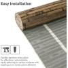 imageArt3d 48 x 96 Inch Natural Bamboo Wall Panel for Interior Wall Decor Flexible Pole Wrap Wainscoting Wall Cladding Paneling for Living Room Bedroom Office Kitchen Island LightcarbonizedDark Burned