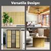 imageArt3d 48 x 96 Inch Natural Bamboo Wall Panel for Interior Wall Decor Flexible Pole Wrap Wainscoting Wall Cladding Paneling for Living Room Bedroom Office Kitchen Island LightcarbonizedNatural