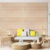imageArt3d 48 x 96 Inch Natural Bamboo Wall Panel for Interior Wall Decor Flexible Pole Wrap Wainscoting Wall Cladding Paneling for Living Room Bedroom Office Kitchen Island LightcarbonizedLightcarbonized