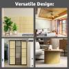 imageArt3d 48 x 96 Inch Natural Bamboo Wall Panel for Interior Wall Decor Flexible Pole Wrap Wainscoting Wall Cladding Paneling for Living Room Bedroom Office Kitchen Island LightcarbonizedRaw