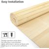 imageArt3d 48 x 96 Inch Natural Bamboo Wall Panel for Interior Wall Decor Flexible Pole Wrap Wainscoting Wall Cladding Paneling for Living Room Bedroom Office Kitchen Island LightcarbonizedRaw