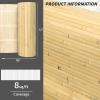 imageArt3d 48 x 96 Inch Natural Bamboo Wall Panel for Interior Wall Decor Flexible Pole Wrap Wainscoting Wall Cladding Paneling for Living Room Bedroom Office Kitchen Island LightcarbonizedNatural