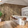 imageArt3d 48 x 96 Inch Natural Bamboo Wall Panel for Interior Wall Decor Flexible Pole Wrap Wainscoting Wall Cladding Paneling for Living Room Bedroom Office Kitchen Island LightcarbonizedDark Burned