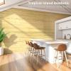 imageArt3d 48 x 96 Inch Natural Bamboo Wall Panel for Interior Wall Decor Flexible Pole Wrap Wainscoting Wall Cladding Paneling for Living Room Bedroom Office Kitchen Island LightcarbonizedNatural
