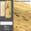 imageArt3d 48 x 96 Inch Natural Bamboo Wall Panel for Interior Wall Decor Flexible Pole Wrap Wainscoting Wall Cladding Paneling for Living Room Bedroom Office Kitchen Island LightcarbonizedLight Burned