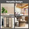 imageArt3d 48 x 96 Inch Natural Bamboo Wall Panel for Interior Wall Decor Flexible Pole Wrap Wainscoting Wall Cladding Paneling for Living Room Bedroom Office Kitchen Island LightcarbonizedCarbonized