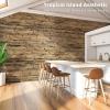 imageArt3d 48 x 96 Inch Natural Bamboo Wall Panel for Interior Wall Decor Flexible Pole Wrap Wainscoting Wall Cladding Paneling for Living Room Bedroom Office Kitchen Island LightcarbonizedDark Burned