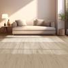 imageArt3d 48quot x 72quot SPC ClickLock Floating Floor Tiles 24 Sq Ft 10Pack Luxury Wood Look Flooring for Indoor Use Waterproof ampamp FireResistant Warm BrownBeige