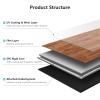 imageArt3d 48quot x 72quot SPC ClickLock Floating Floor Tiles 24 Sq Ft 10Pack Luxury Wood Look Flooring for Indoor Use Waterproof ampamp FireResistant Warm BrownMaple