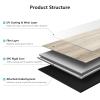 imageArt3d 48quot x 72quot SPC ClickLock Floating Floor Tiles 24 Sq Ft 10Pack Luxury Wood Look Flooring for Indoor Use Waterproof ampamp FireResistant Warm BrownWarm Brown