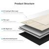 imageArt3d 48quot x 72quot SPC ClickLock Floating Floor Tiles 24 Sq Ft 10Pack Luxury Wood Look Flooring for Indoor Use Waterproof ampamp FireResistant Warm BrownBeige