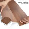 imageArt3d 48quot x 72quot SPC ClickLock Floating Floor Tiles 24 Sq Ft 10Pack Luxury Wood Look Flooring for Indoor Use Waterproof ampamp FireResistant Warm BrownMaple