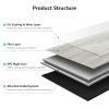 imageArt3d 48quot x 72quot SPC ClickLock Floating Floor Tiles 24 Sq Ft 10Pack Luxury Wood Look Flooring for Indoor Use Waterproof ampamp FireResistant Warm BrownAsh