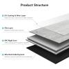 imageArt3d 48quot x 72quot SPC ClickLock Floating Floor Tiles 24 Sq Ft 10Pack Luxury Wood Look Flooring for Indoor Use Waterproof ampamp FireResistant Warm BrownGraphite