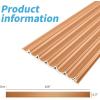 imageArt3d 8 Pack 104quot x 67quot Slat Wall Paneling Glossy Metal Finish WPC 3D Wall Panels 3D Panels for Interior Wall Decor Living Room Bedroom  Elegant ChampagneSparkling GoldWavy