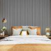 imageArt3d 8 Pack 96quot x 6quot WPC Slat Wall Panels 3D Fluted Panel for Interior Wall Decor TV Background Bedroom Living Room  Gray OakGray OakSquare
