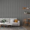 imageArt3d 8 Pack 96quot x 6quot WPC Slat Wall Panels 3D Fluted Panel for Interior Wall Decor TV Background Bedroom Living Room  Gray OakGray OakSquare