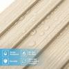 imageArt3d 8 Pack 96quot x 6quot WPC Slat Wall Panels 3D Fluted Panel for Interior Wall Decor TV Background Bedroom Living Room  Gray OakOakSquare
