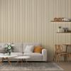imageArt3d 8 Pack 96quot x 6quot WPC Slat Wall Panels 3D Fluted Panel for Interior Wall Decor TV Background Bedroom Living Room  Gray OakOakSquare